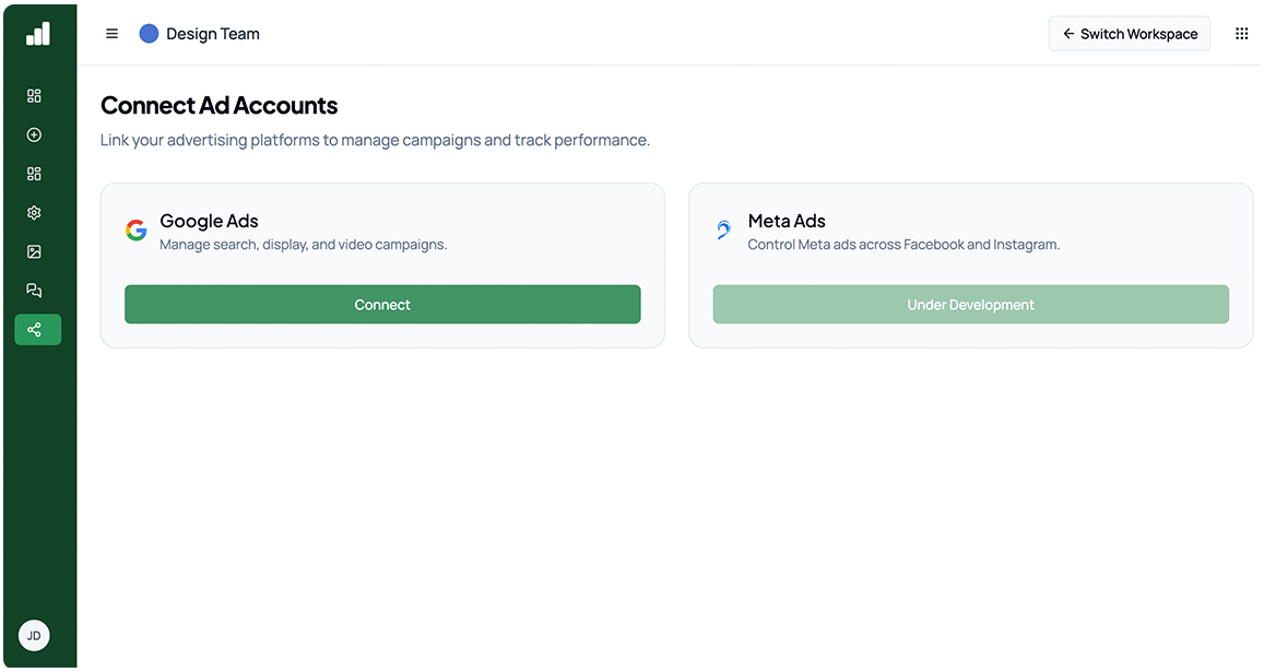 Screenshot: Agency Settings