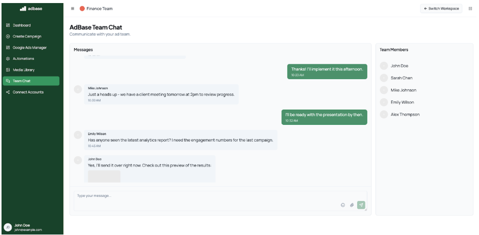 Screenshot: Agency Settings