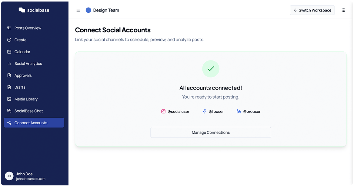 Screenshot: Agency Settings