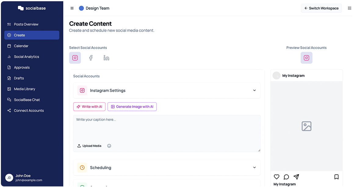 Screenshot: Agency Settings